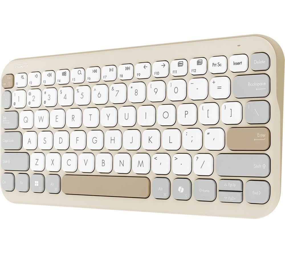 ASUS Marshmallow KW100 Wireless Keyboard - Oat image number 4 of 6