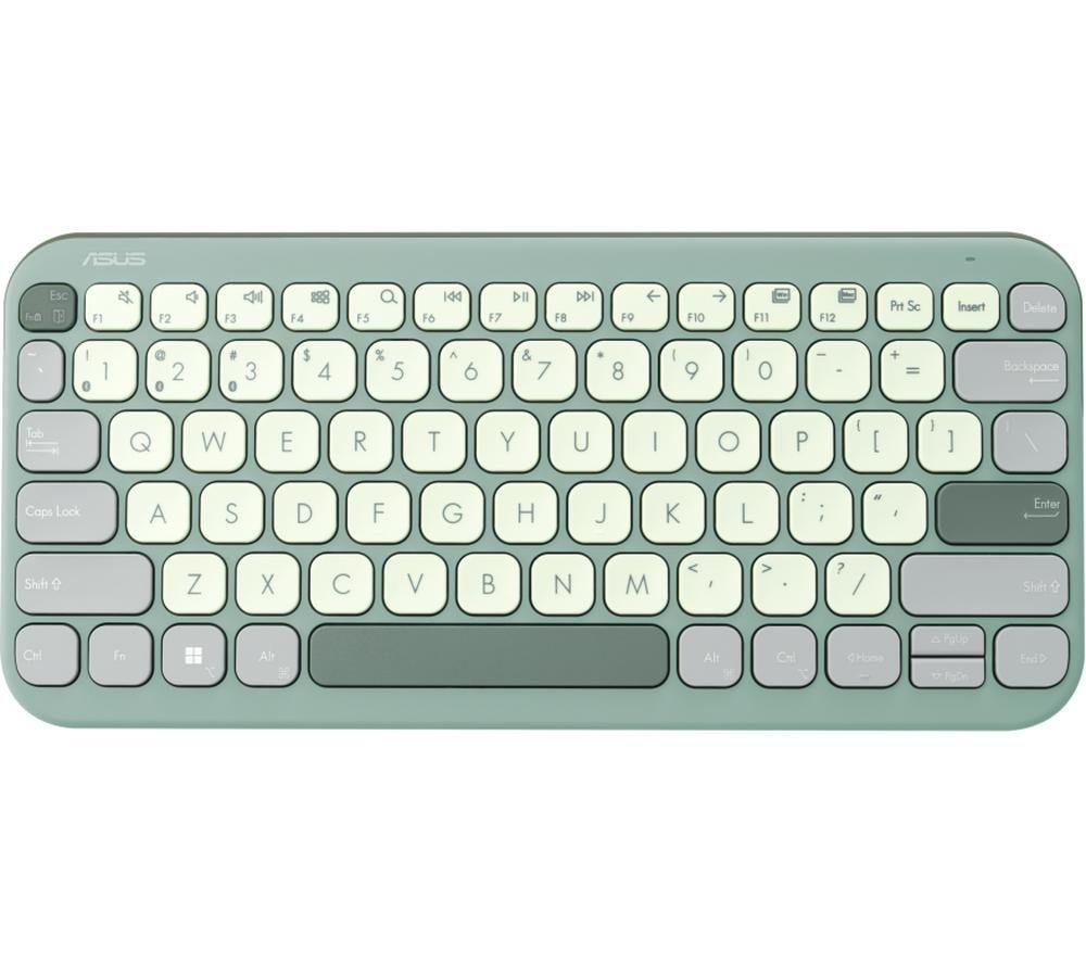 ASUS Marshmallow KW100 Wireless Keyboard - Green Tea Latte image number 2 of 7
