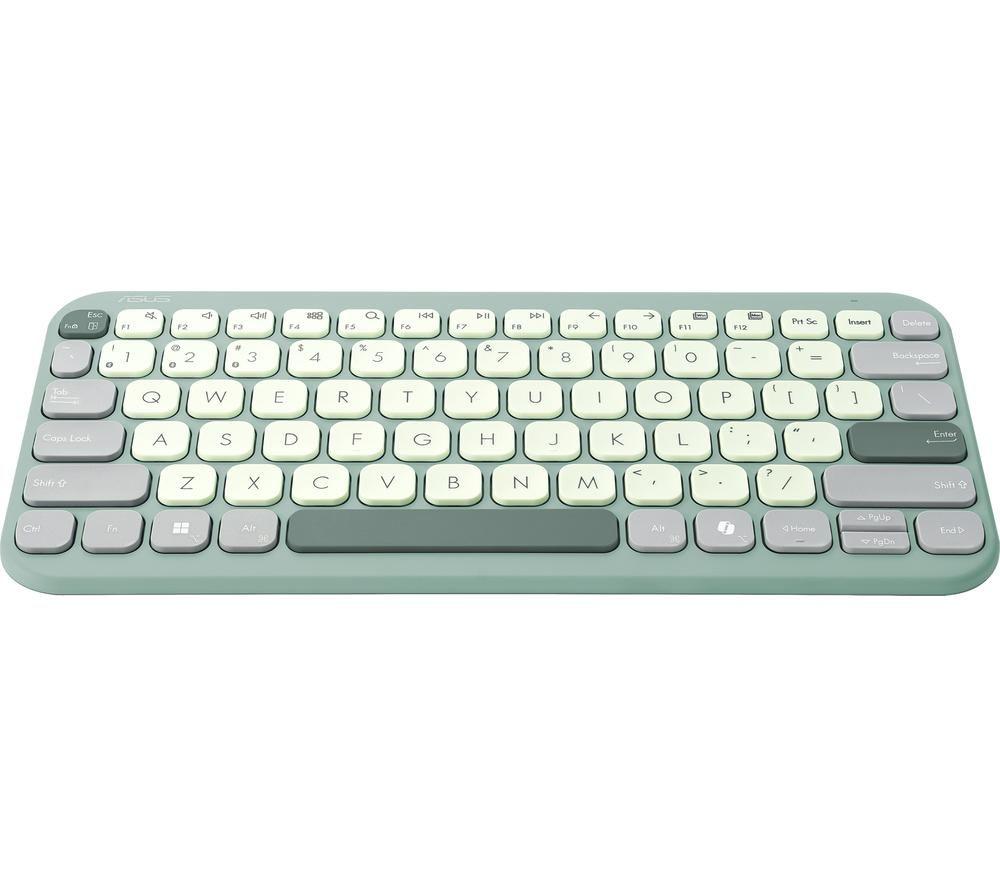 ASUS Marshmallow KW100 Wireless Keyboard - Green Tea Latte image number 3 of 7