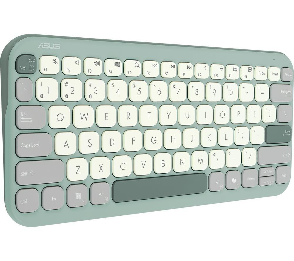 ASUS Marshmallow KW100 Wireless Keyboard - Green Tea Latte image number 4 of 7