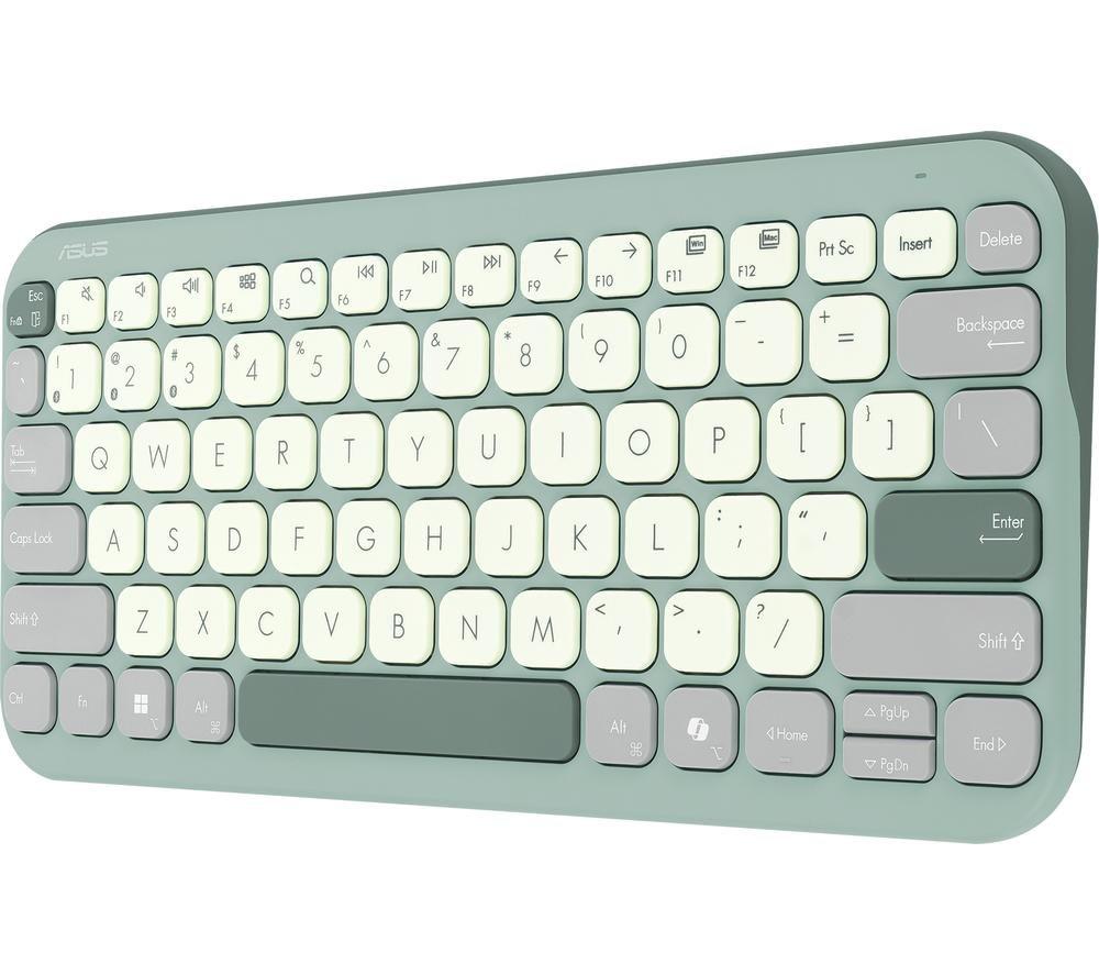 ASUS Marshmallow KW100 Wireless Keyboard - Green Tea Latte image number 5 of 7