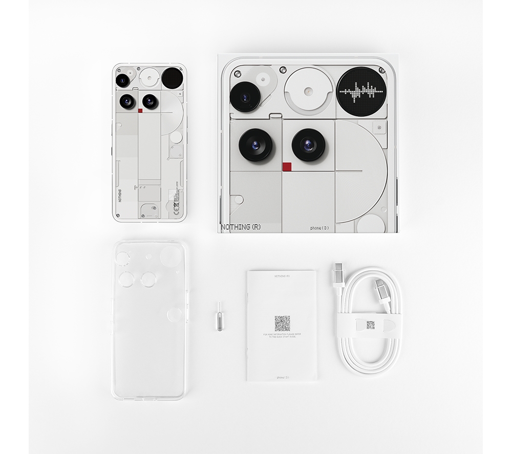 Buy NOTHING Phone (3) - 256 GB, White | Currys