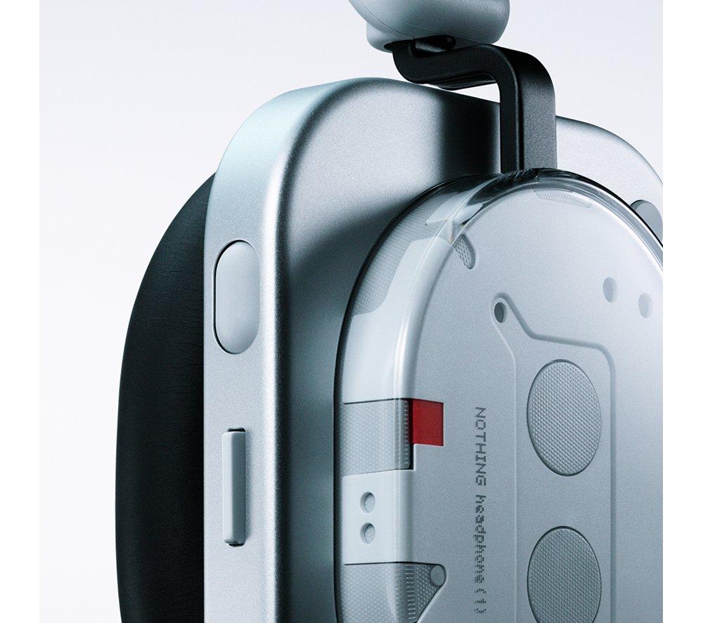 NOTHING Headphone (1) Wireless Bluetooth Noise-Cancelling Headphones - White image number 6 of 8