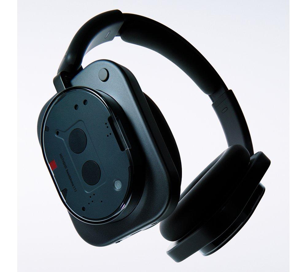 NOTHING Headphone (1) Wireless Bluetooth Noise-Cancelling Headphones - Black image number 3 of 7