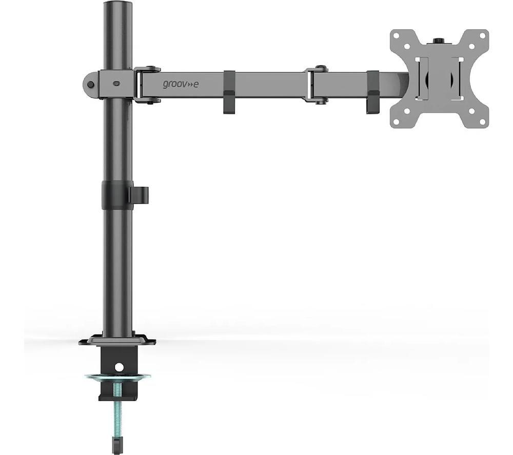 GROOV-E GV-PC24-BK Single Arm Tilt & Swivel 32" Monitor Desk Mount image number 2 of 3