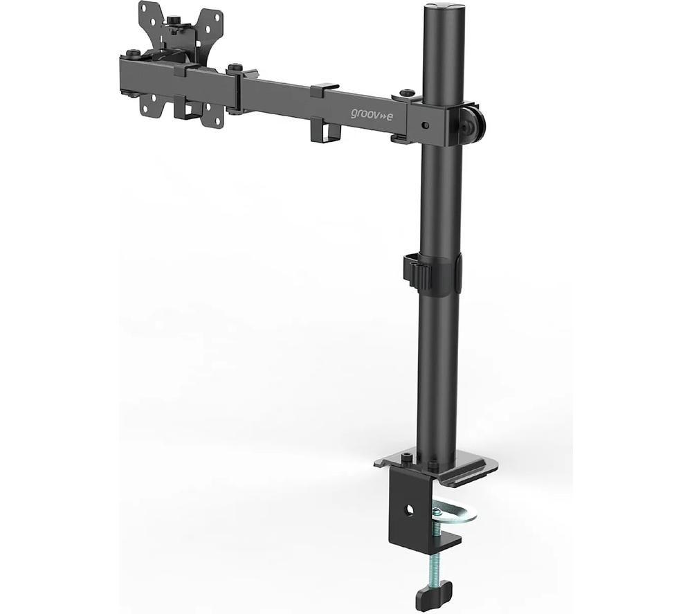 GROOV-E GV-PC24-BK Single Arm Tilt & Swivel 32" Monitor Desk Mount image number 3 of 3