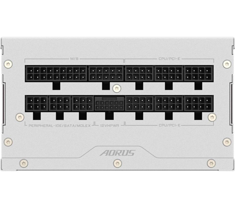 GIGABYTE AORUS ELITE GP-AE1000PM PG5 ICE Modular ATX PSU - 1000 W, White image number 2 of 3