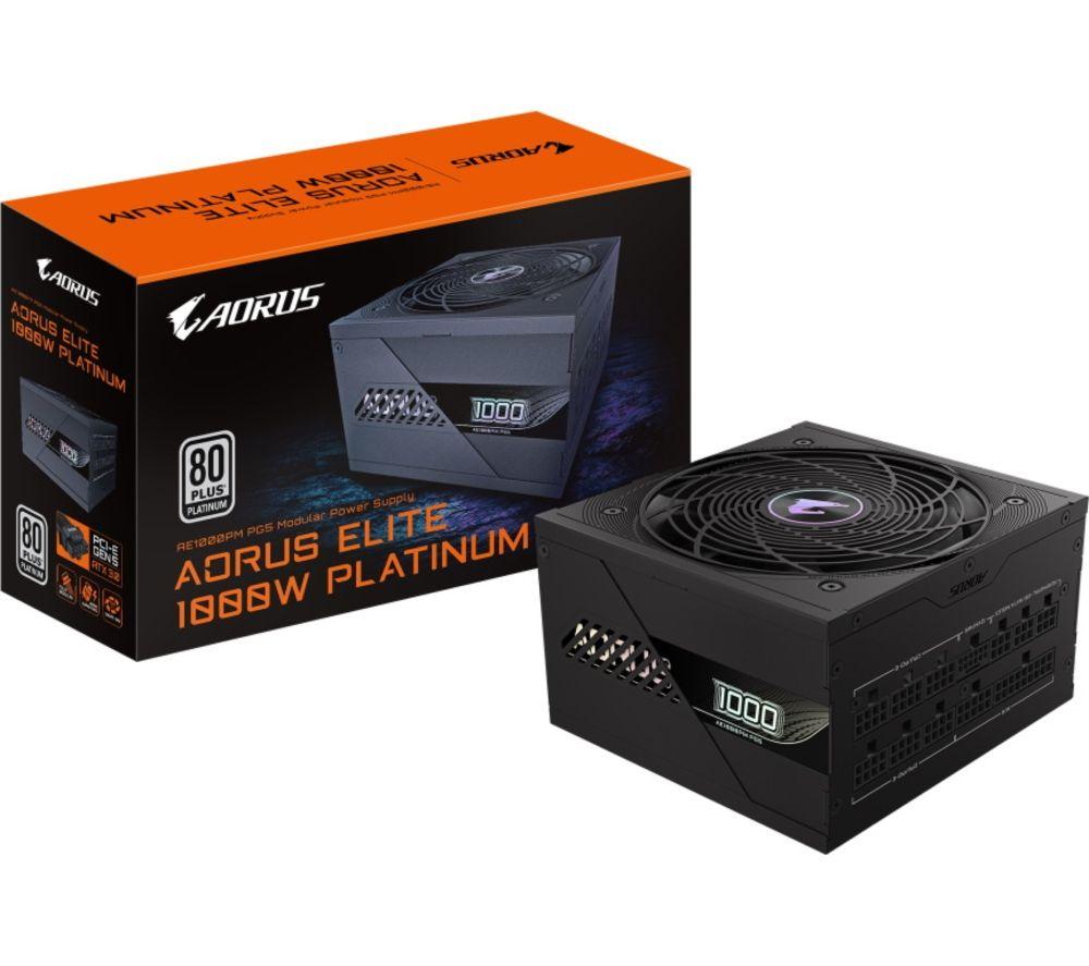 GIGABYTE AORUS ELITE GP-AE1000PM PG5 Modular ATX PSU - 1000 W, Black image number 2 of 4