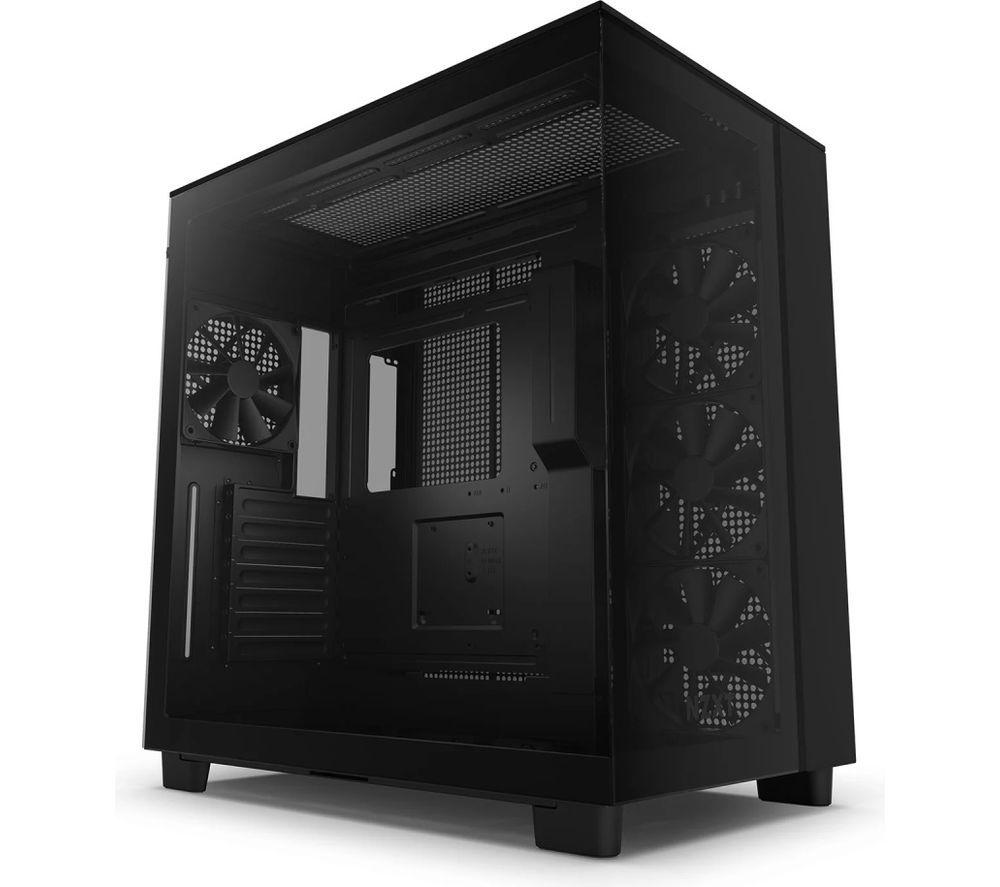 NZXT H9 FLOW ATX Mid-Tower PC Case - Black