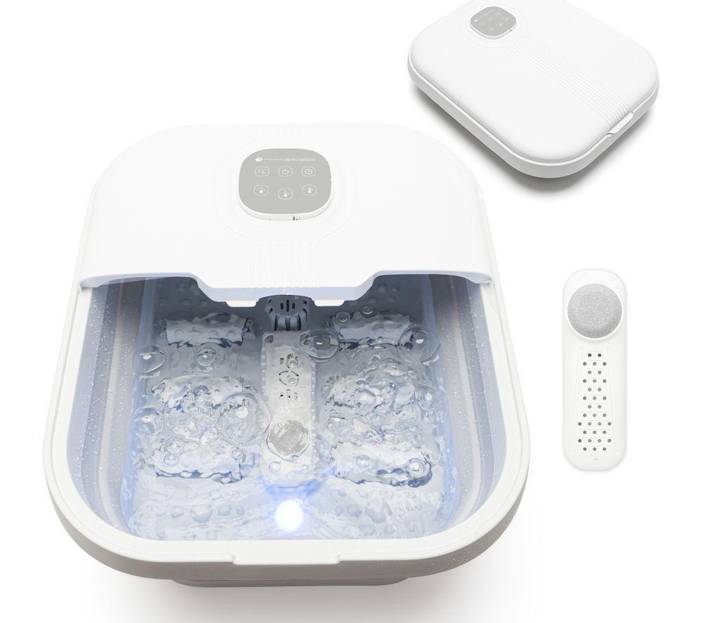 RIO FTBH13 Deluxe Foldaway Foot Spa & Massager - White