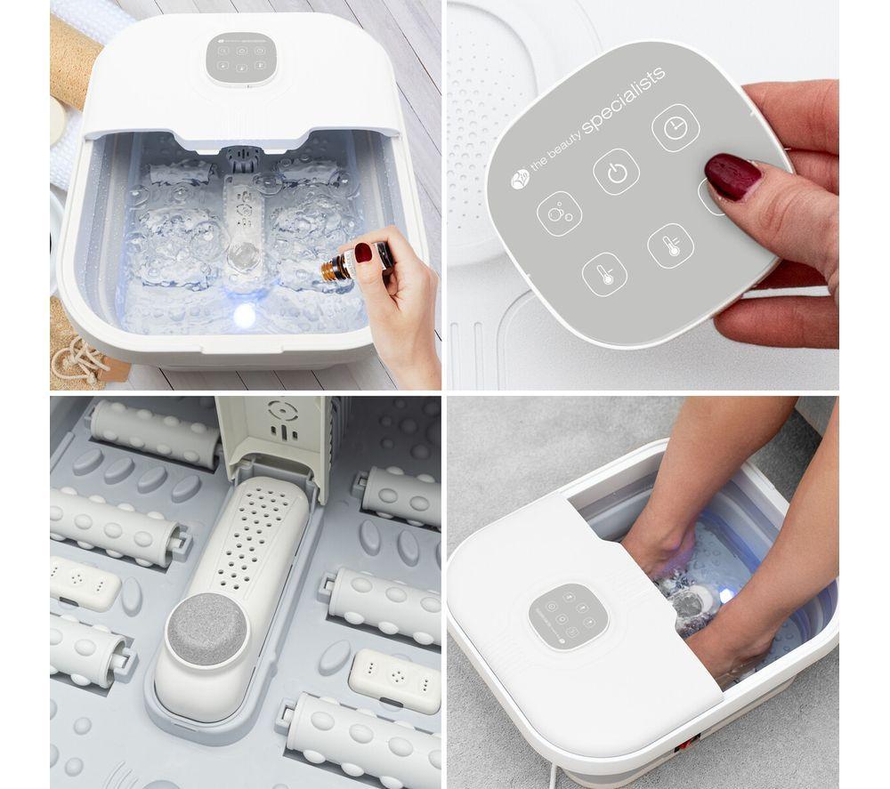 RIO Deluxe Foldaway Foot Spa & Massager - White image number 6 of 6