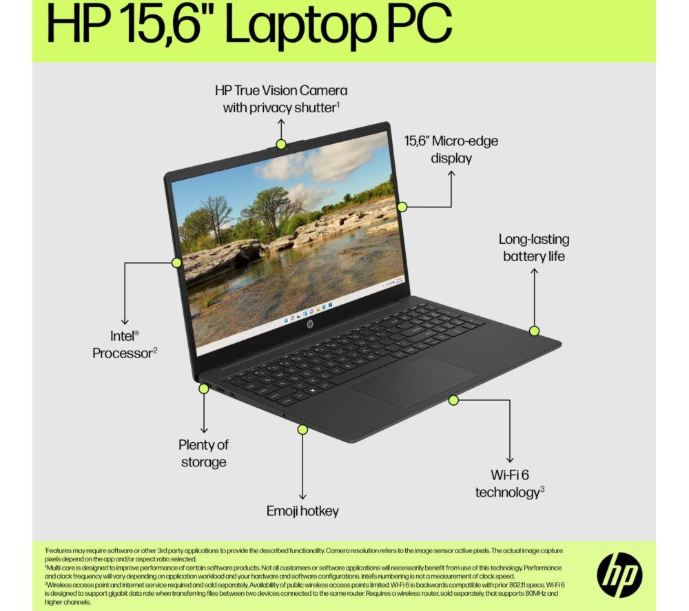 HP 15-fd0554sa 15.6" Laptop - Intel&reg; Core&trade; i5, 256 GB SSD, Jet Black image number 8 of 19