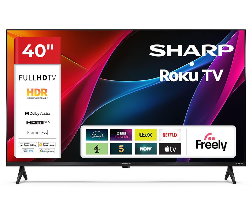 40" SHARP 2T-C40HD2725KB Roku TV  Smart Full HD HDR LED TV