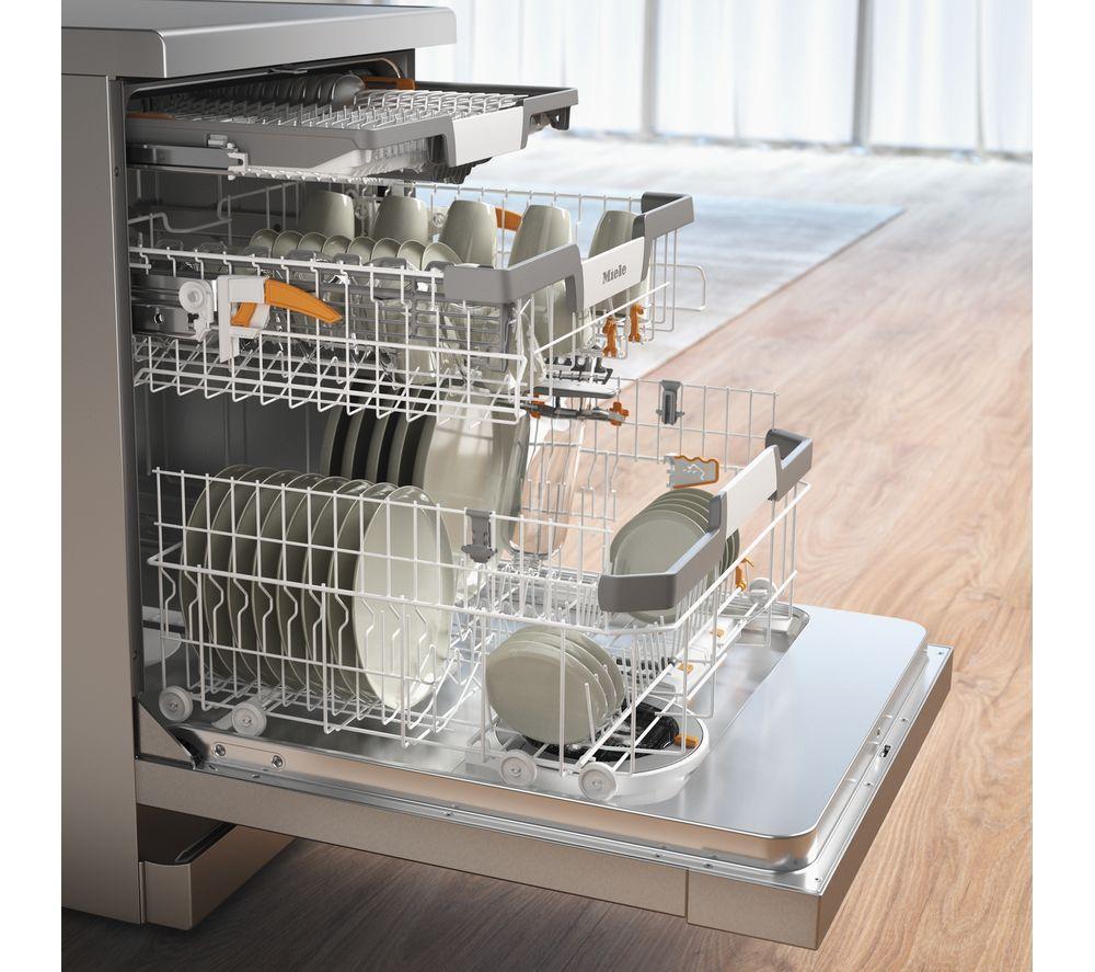 MIELE AutoDos G7040 SC Full-size WiFi-enabled Dishwasher - Clean Steel image number 2 of 10