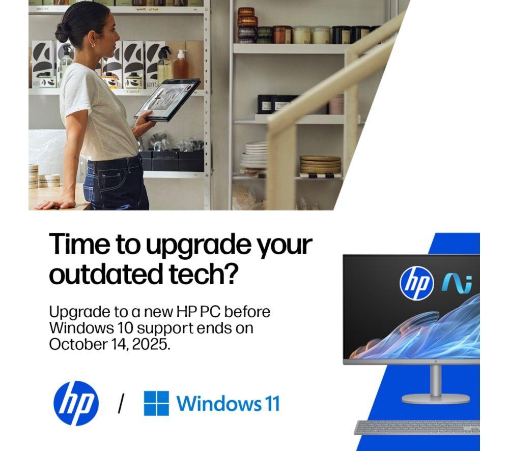 HP 27-cr0048na 27" All-in-One PC - Intel&reg; Core&trade; i7, 1 TB SSD, White image number 3 of 14