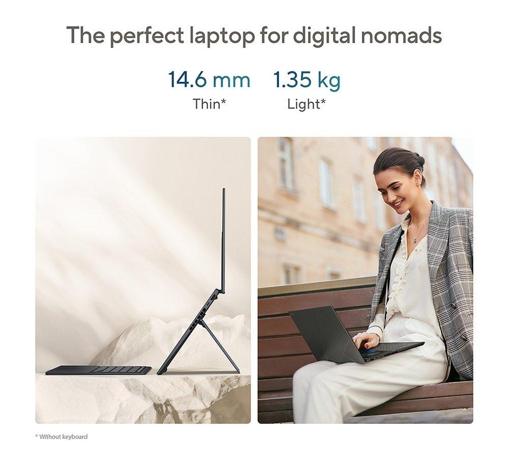 ASUS Zenbook Duo 14" Laptop - Intel&reg; Core&trade; Ultra 9, 1 TB SSD, Inkwell Grey image number 9 of 13