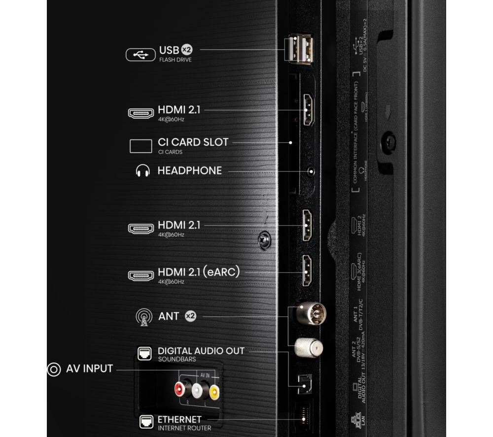 HISENSE E7Q 43" QLED 4K Smart AI TV with Freely - 43E7QTUK image number 11 of 16