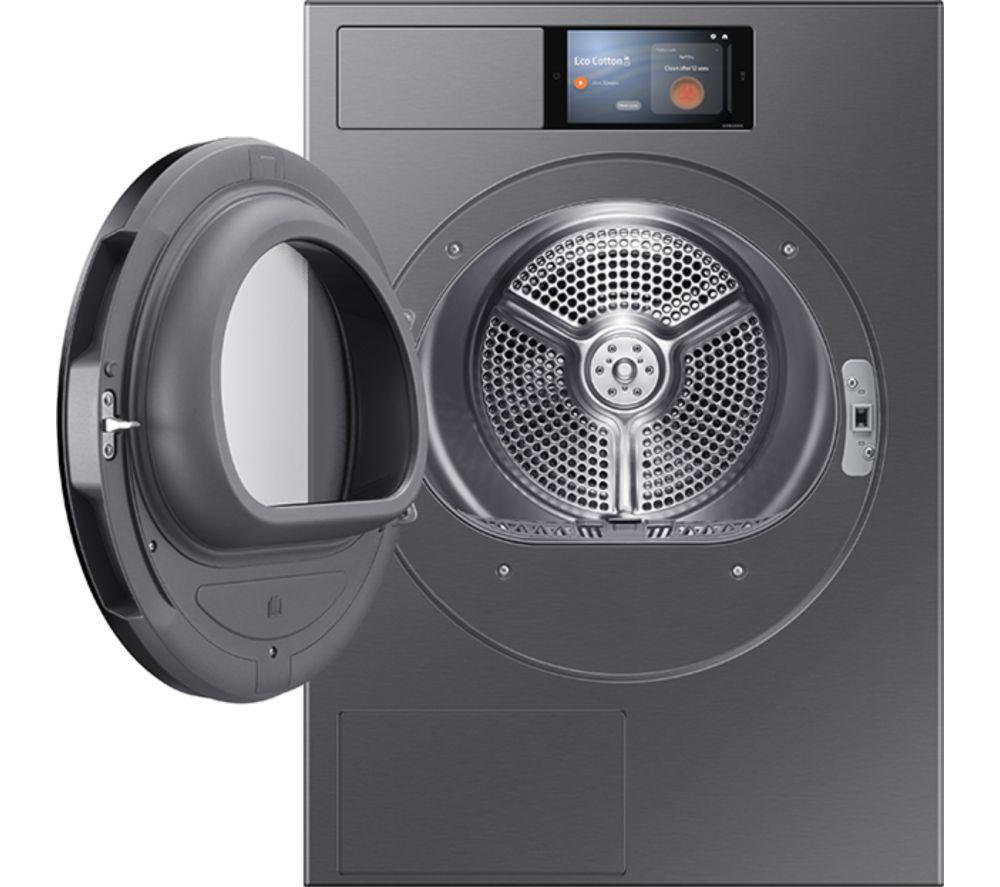 SAMSUNG Series 9 AI Home DV90F09F4SU1 9 kg Heat Pump Tumble Dryer - Dark Steel image number 2 of 10