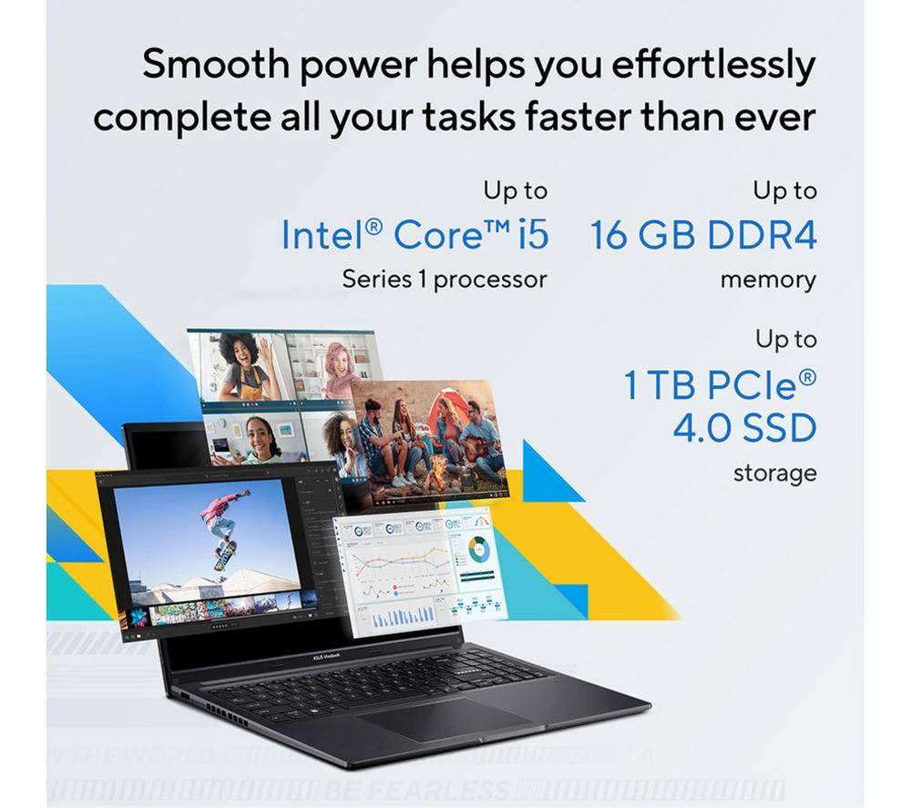 ASUS Vivobook 16 OLED X1605VA 16" Laptop - Intel&reg; Core&trade; i5, 1 TB SSD, Black image number 8 of 19