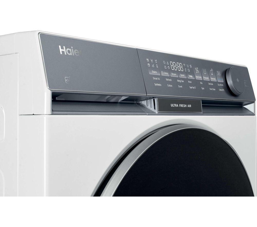 HAIER X Series 9 HW100-B14387UUK WiFi-enabled 10 kg 1400 Spin Washing Machine - White image number 28 of 29