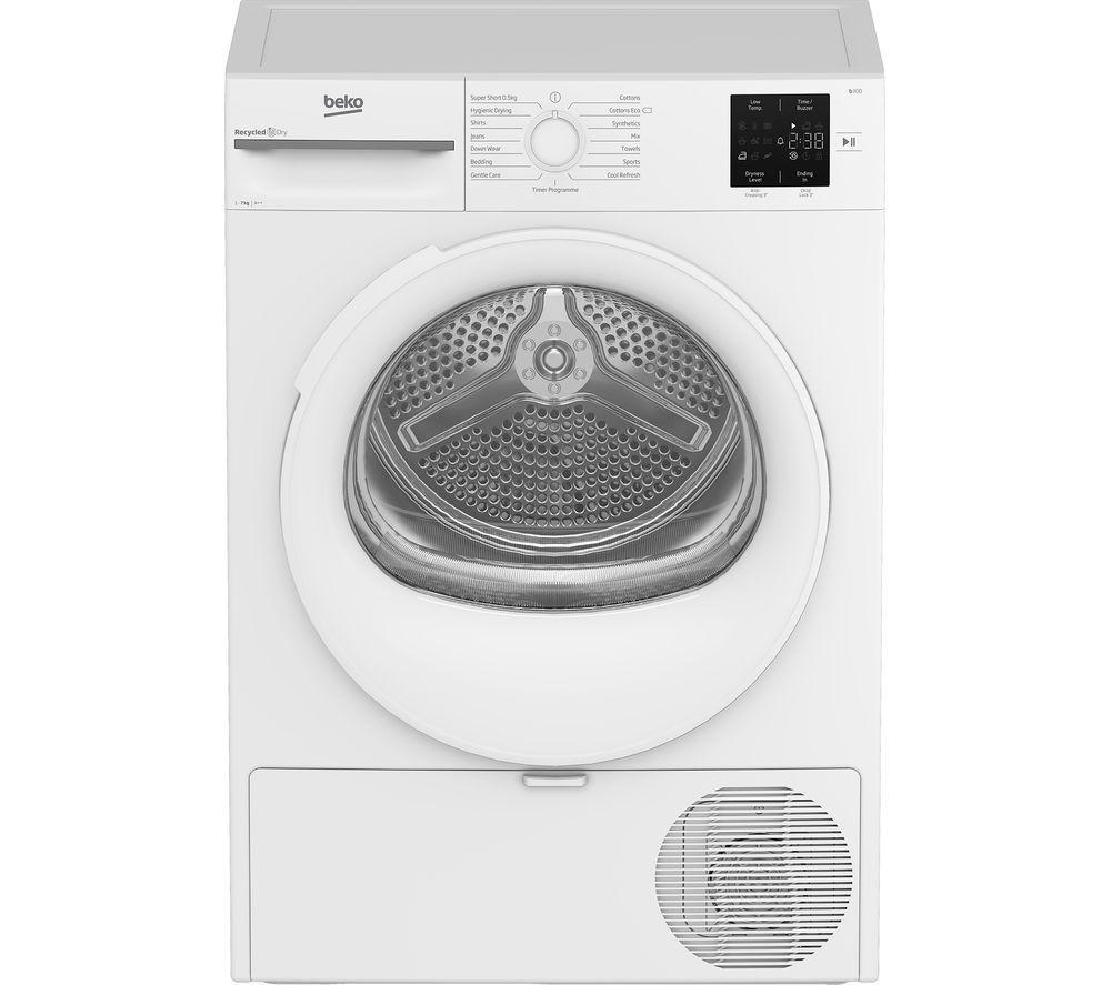 BEKO BM3T3713W 7 kg Heat Pump Tumble Dryer – White, White