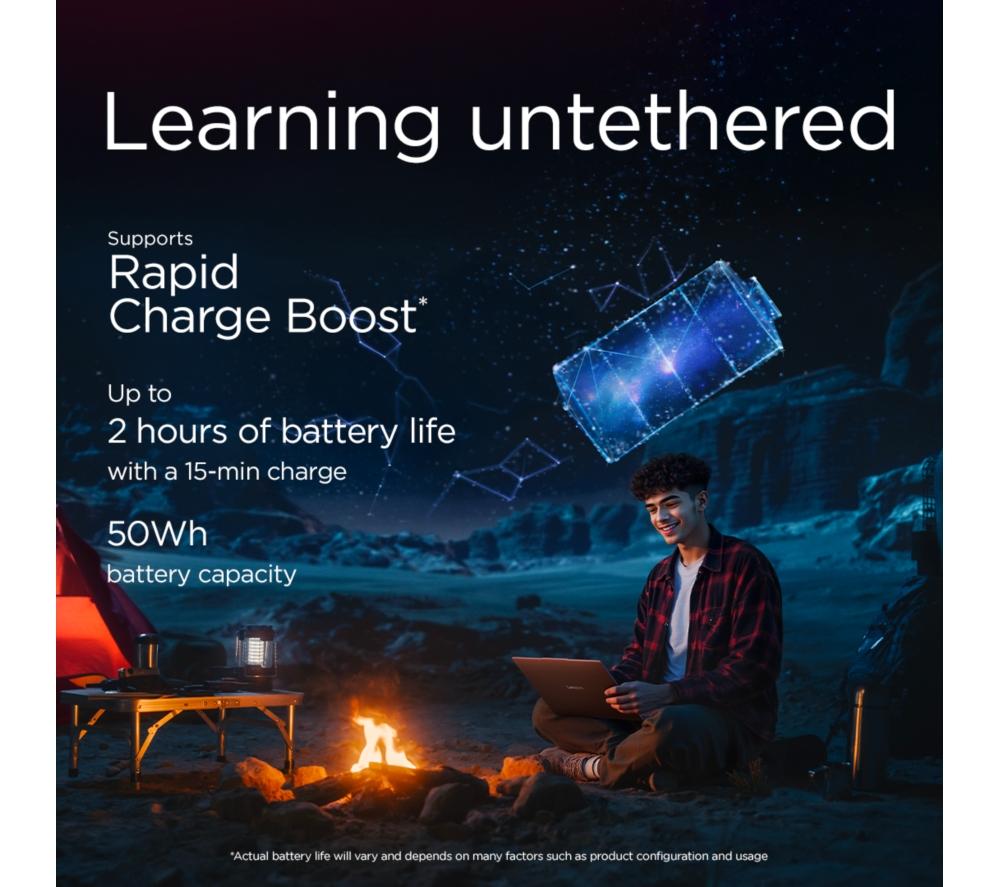 LENOVO IdeaPad Slim 3 15.3" Laptop, Copilot+ PC - Snapdragon X, 256 GB SSD, Luna Grey image number 7 of 12