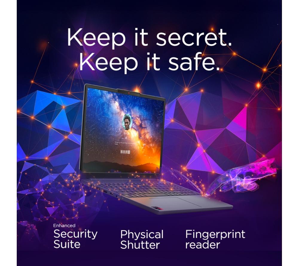 LENOVO IdeaPad Slim 3 15.3" Laptop, Copilot+ PC - Snapdragon X, 256 GB SSD, Luna Grey image number 8 of 12