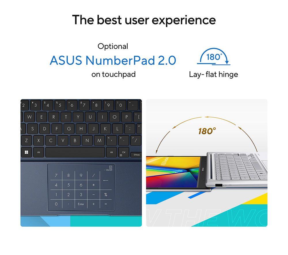 ASUS Vivobook 14 X1404VA 14" Laptop - Intel&reg; Core&trade; i3, 512 GB SSD, Silver image number 15 of 17