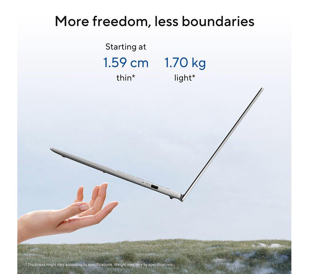 ASUS Vivobook S16 OLED S3607CA 16" Laptop - Intel&reg; Core&trade; Ultra 7, 1 TB SSD, Silver image number 13 of 15