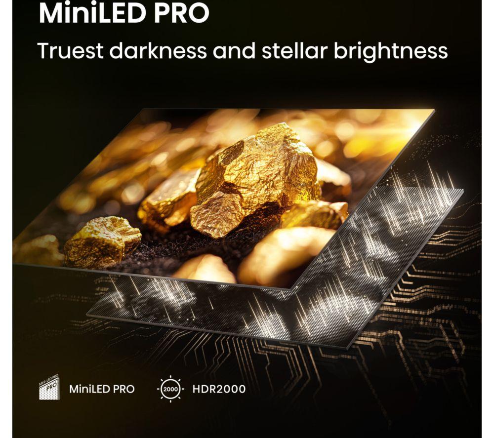 HISENSE U7Q PRO 75" Mini LED 4K 165Hz Smart AI TV with Freely - 75U7QTUK PRO image number 4 of 16