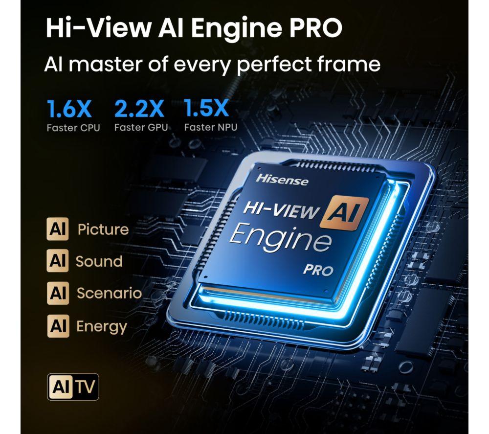 HISENSE U7Q PRO 75" Mini LED 4K 165Hz Smart AI TV with Freely - 75U7QTUK PRO image number 5 of 16