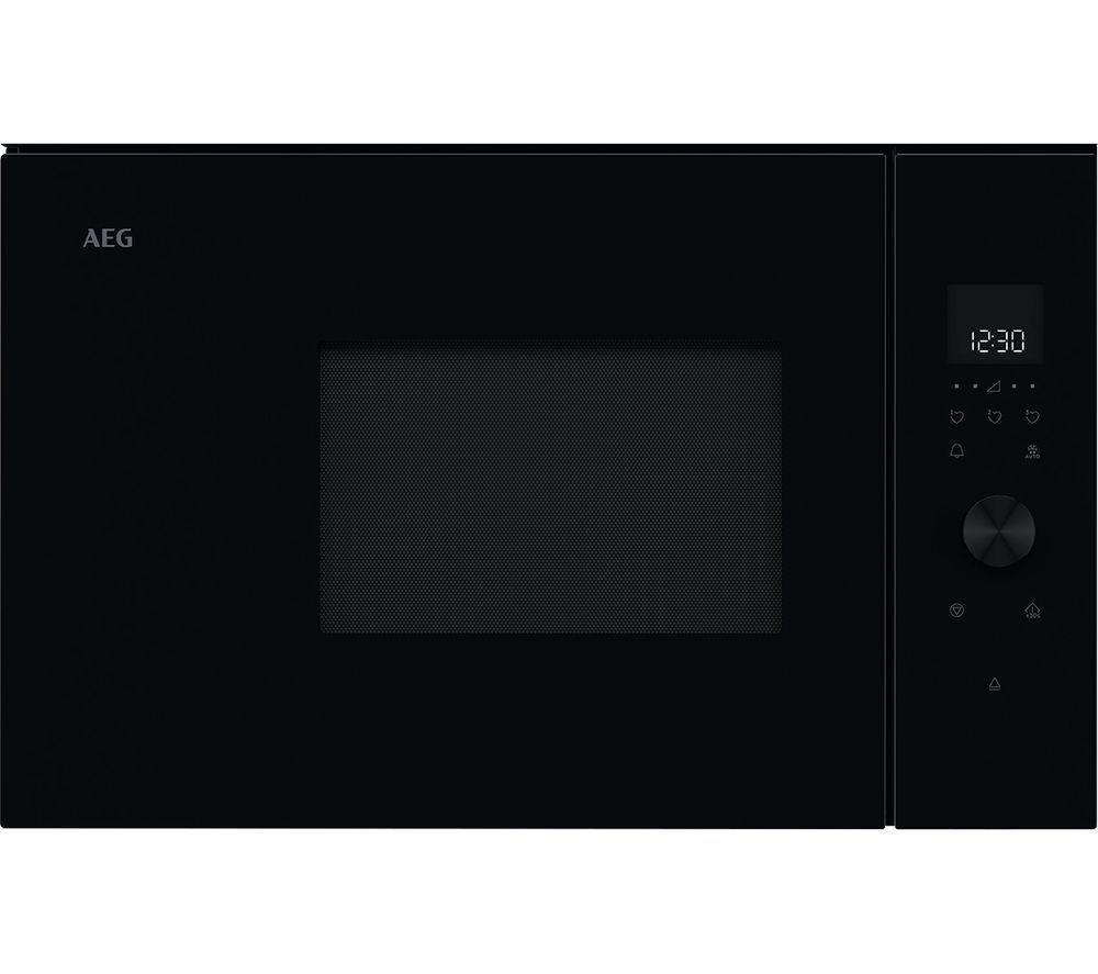 AEG OB6SM171DB Built-in Compact Solo Microwave – Black, Black
