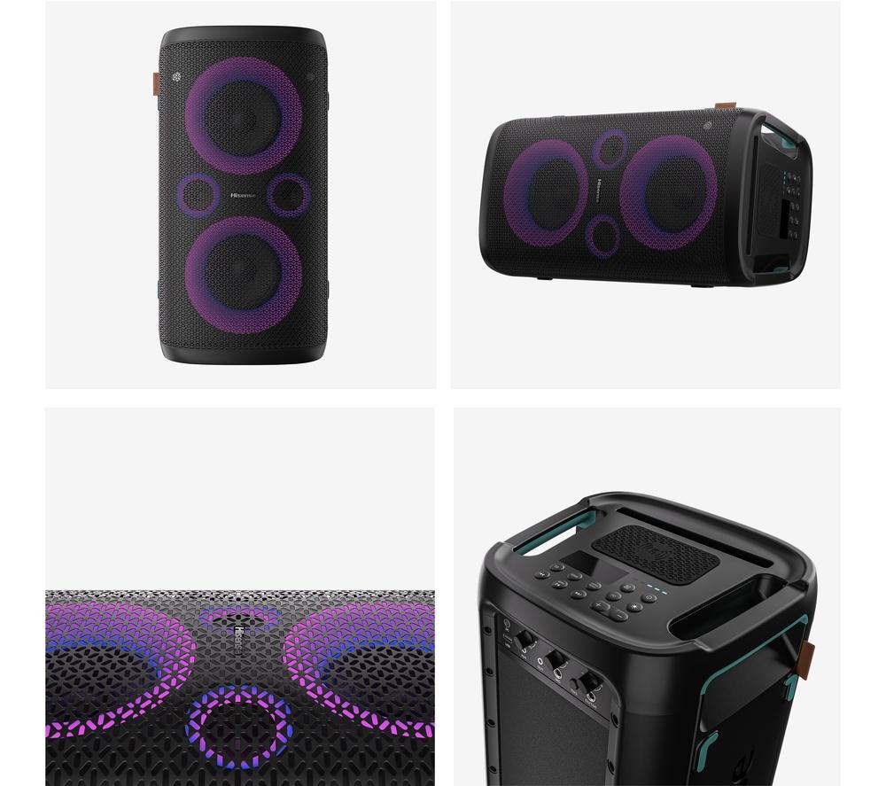 HISENSE Party Storm Bluetooth Megasound Party Speaker - Black image number 12 of 13