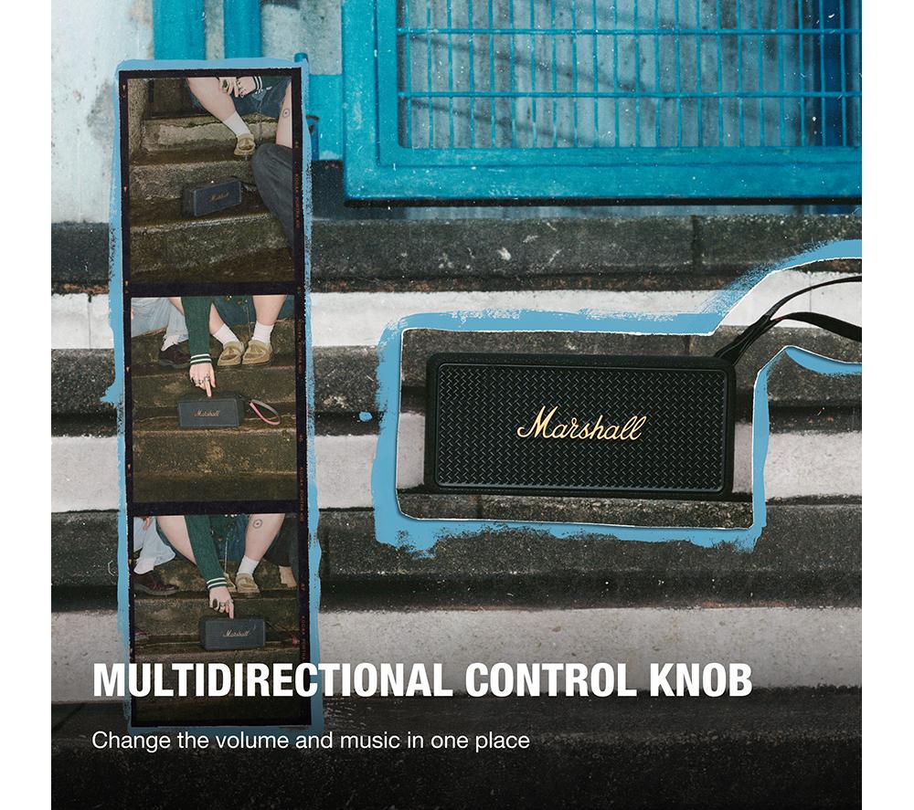 MARSHALL Middleton II Portable Bluetooth Speaker - Black & Brass image number 5 of 10
