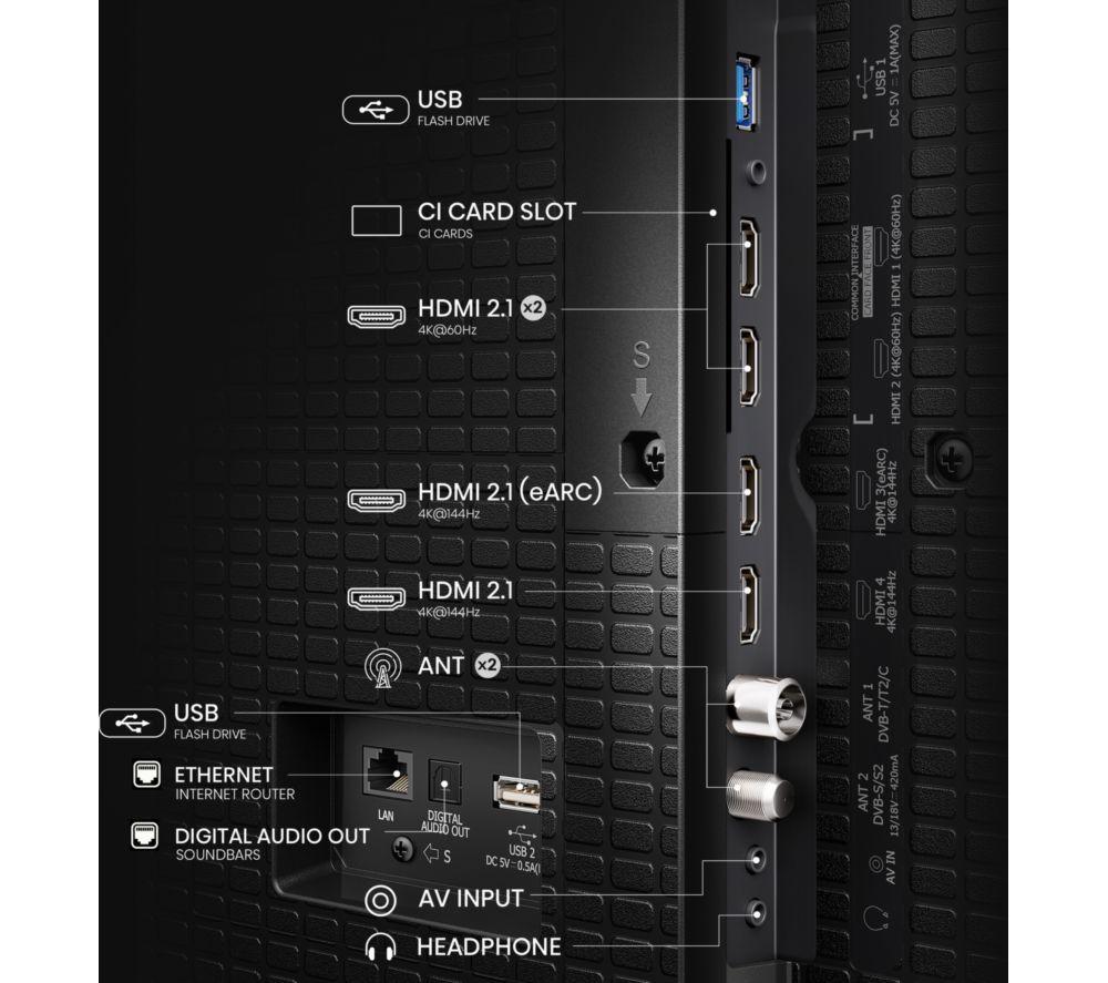 HISENSE E7Q PRO 100" QLED 4K HDR Smart TV with Freely - 100E7QTUK PRO image number 11 of 16
