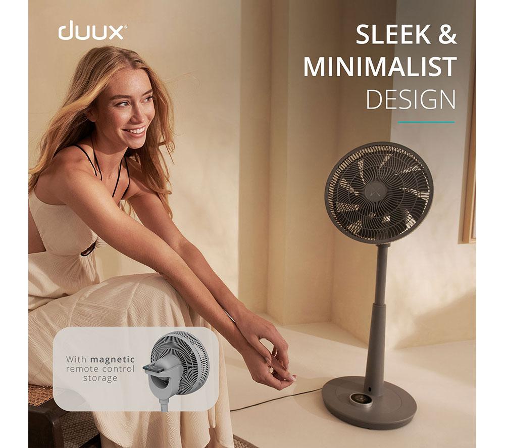 DUUX Whisper 2 13.4" Pedestal Fan - Grey image number 7 of 10