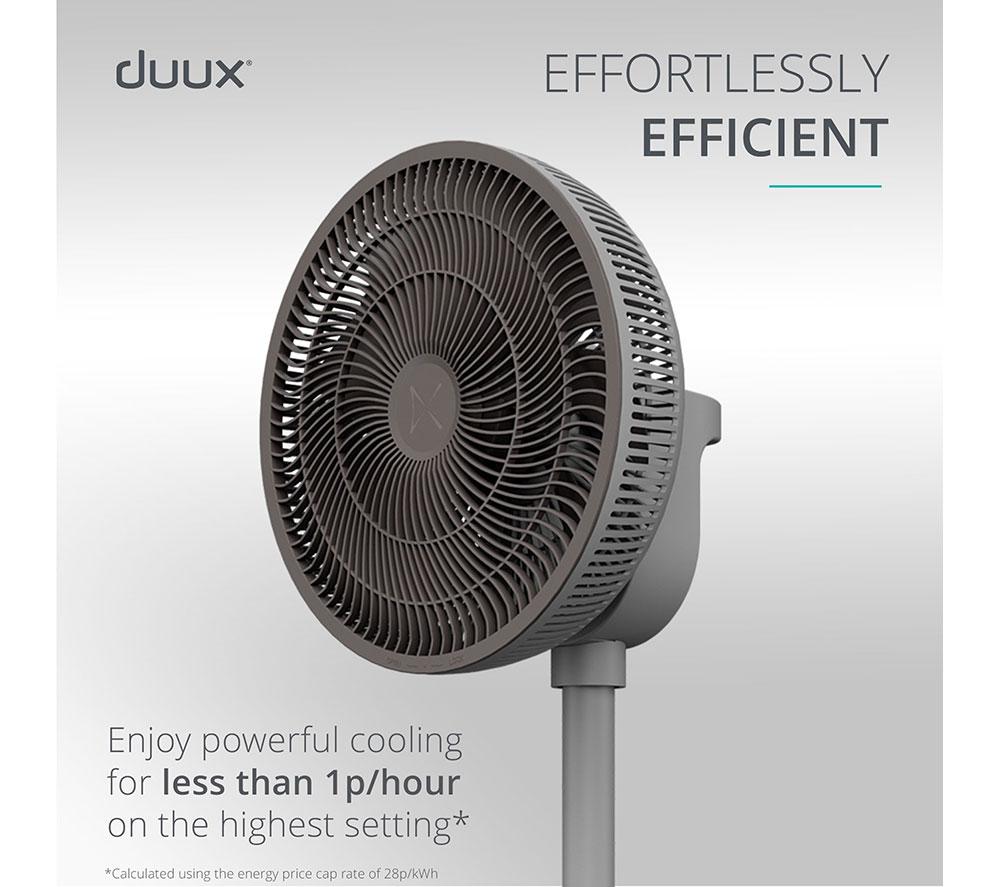 DUUX Whisper 2 13.4" Pedestal Fan - Grey image number 8 of 10
