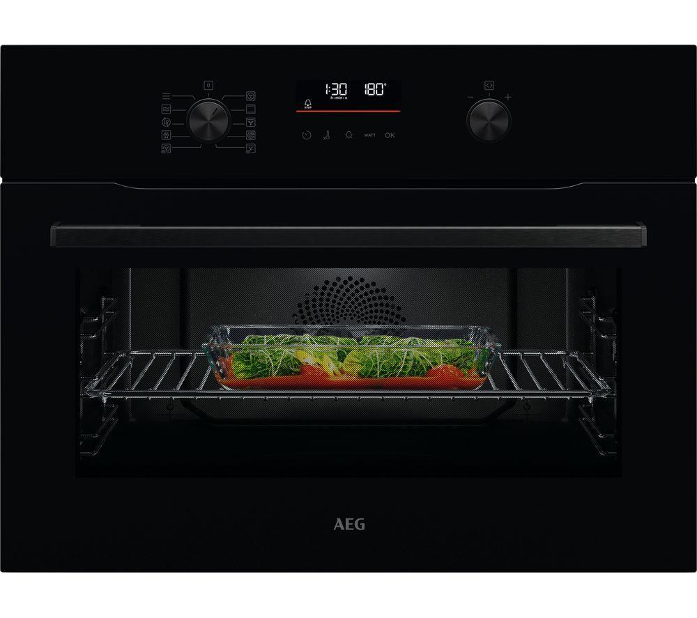AEG 6000 CombiQuick OK6NK40K Built-in Combination Microwave – Black, Black