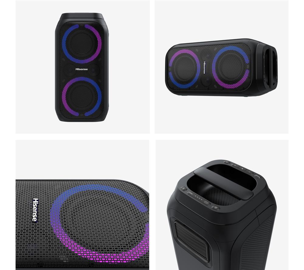 HISENSE Party Rocket 160 Bluetooth Megasound Party Speaker - Black image number 12 of 12