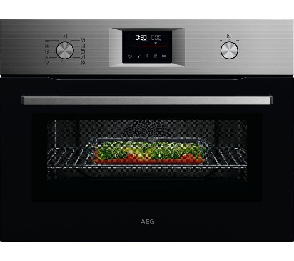 AEG 6000 CombiQuick OK6NK40M Built-in Combination Microwave – Stainless Steel, Stainless Steel