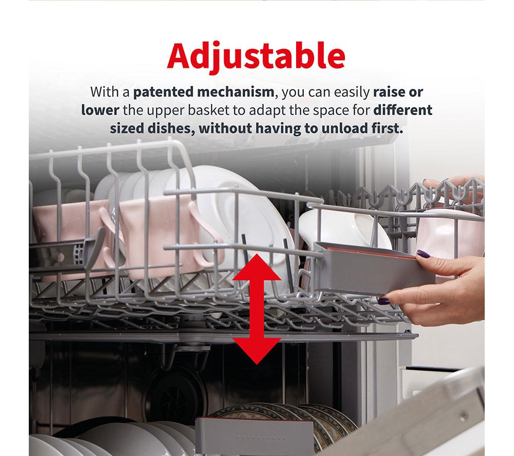 SHARP QW-NI1FI45D6X-EN Full-size Fully Integrated Dishwasher image number 8 of 13