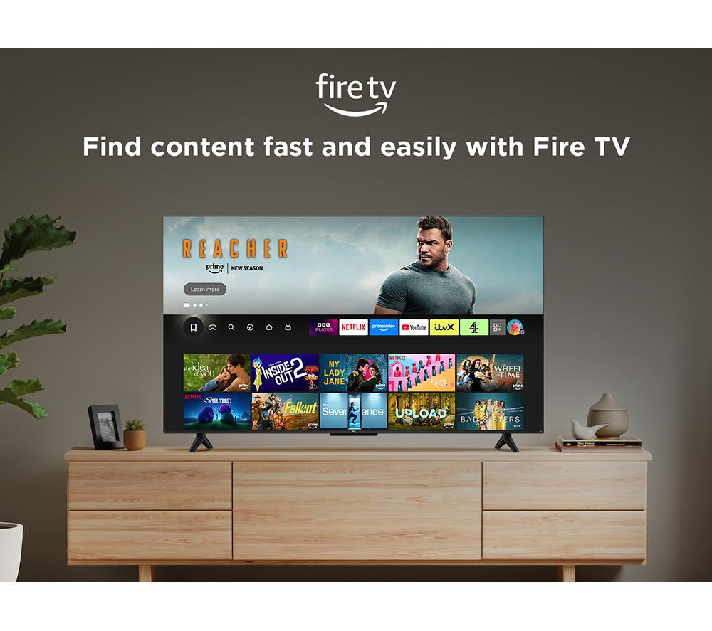 TCL T6C 75" QLED 4K HDR Smart Fire TV with Freely - 75T6C-UK image number 7 of 14