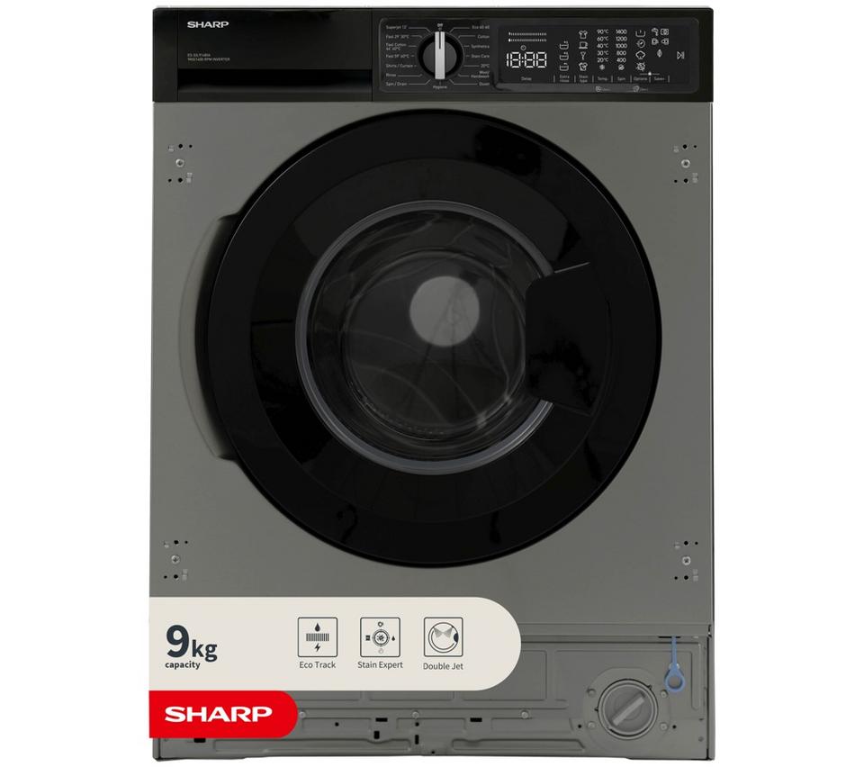 SHARP ES-SIL914BIA-EN Integrated 9 kg 1400 Spin Washing Machine - Stainless steel