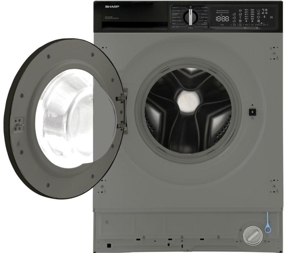 SHARP ES-SIL914BIA-EN Integrated 9 kg 1400 Spin Washing Machine - Stainless steel image number 14 of 15
