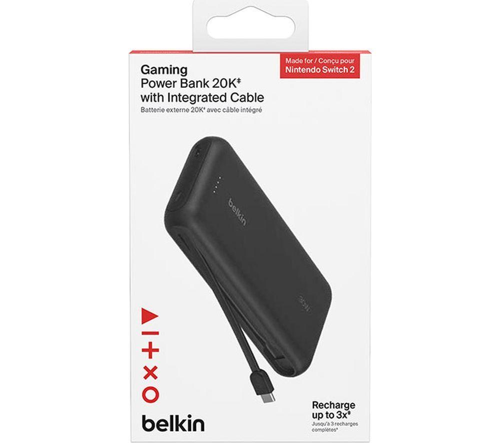 BELKIN Nintendo Switch 2 20000 mAh Portable Power Bank - Black image number 2 of 9