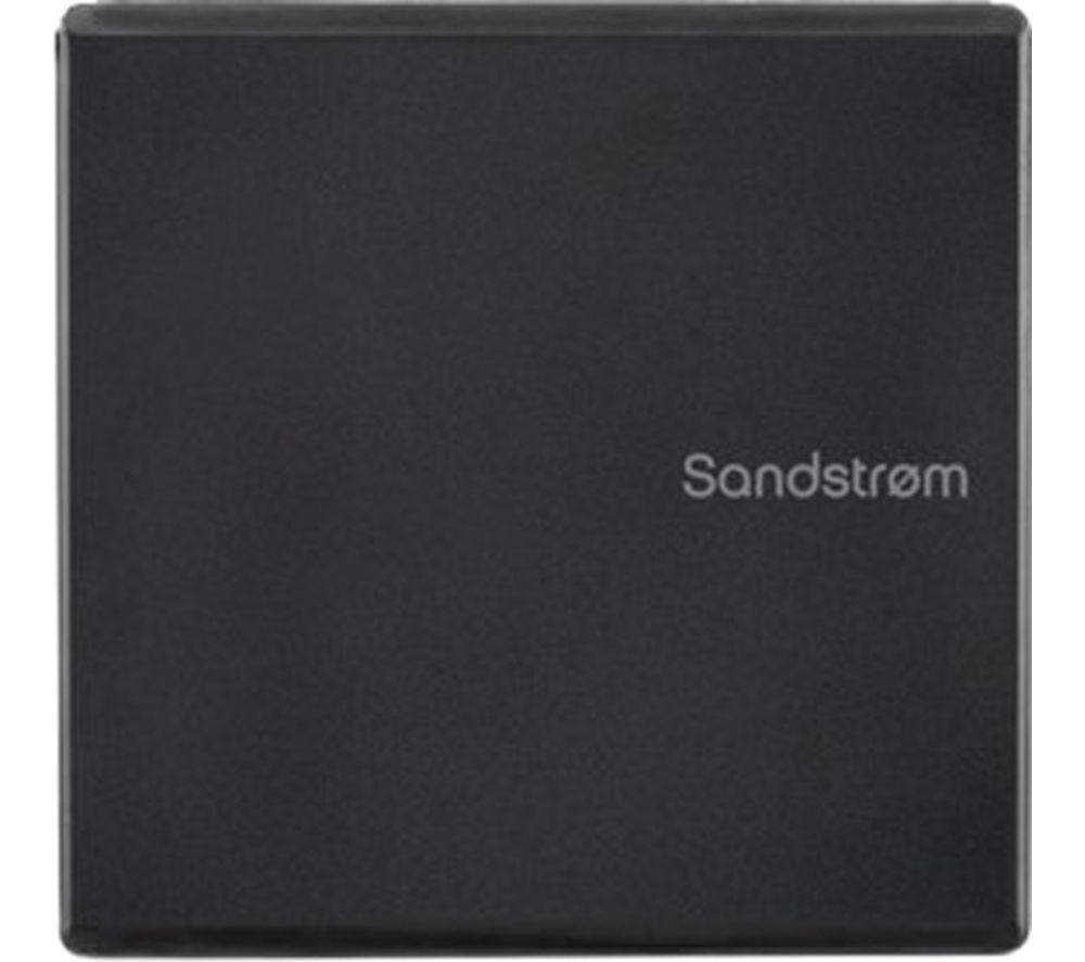 SANDSTROM SEDVDBK26 Ultra Slim External CD/DVD Writer - Black image number 2 of 2