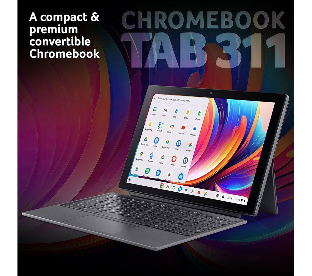 ACER 311 11" Chromebook Tab - MediaTek Kompanio 520, 128 GB eMMC, Silver image number 11 of 18