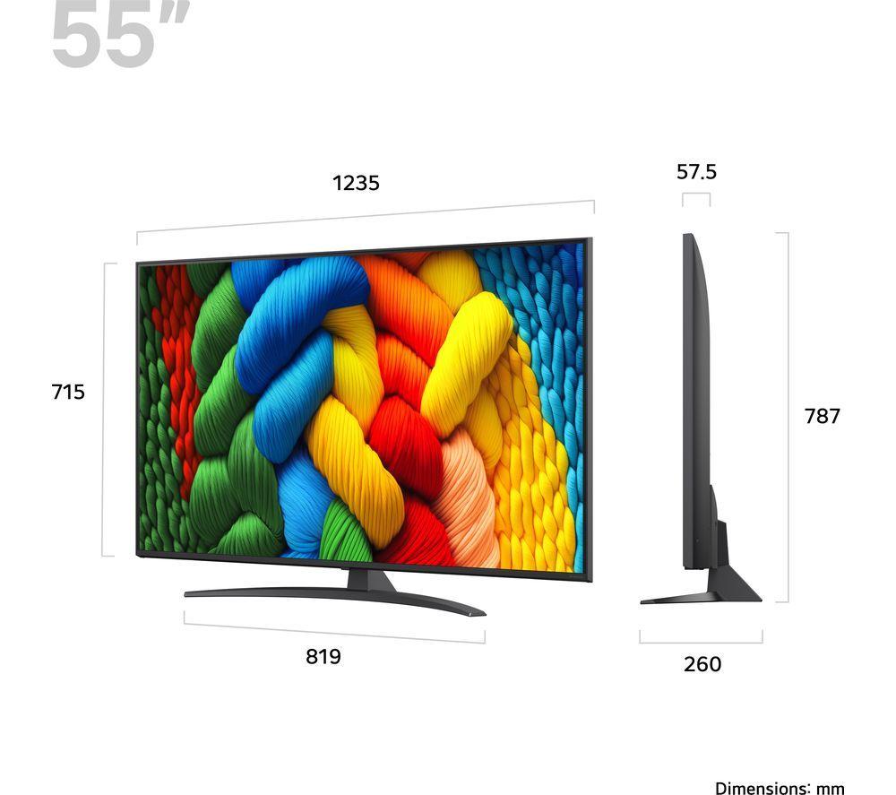 LG NANO81A 65" NanoCell AI 4K HDR Smart TV 2025 - 65NANO81A6A image number 4 of 11