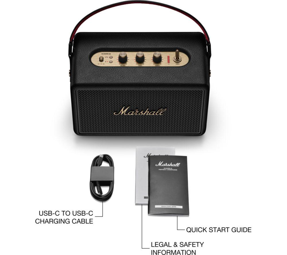 Buy MARSHALL Kilburn III Portable Bluetooth Speaker - Black