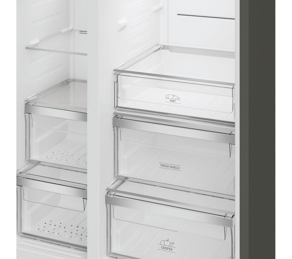 HOTPOINT Dual No Frost HPG2 6574W XBR5UK American-Style Fridge Freezer - Dark Inox image number 6 of 10